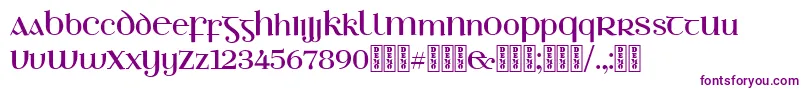 EthlinnDemo Font – Purple Fonts on White Background
