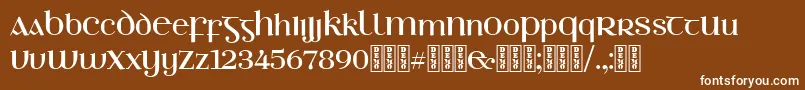 EthlinnDemo Font – White Fonts on Brown Background