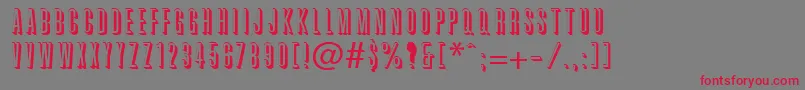 Griffon Font – Red Fonts on Gray Background