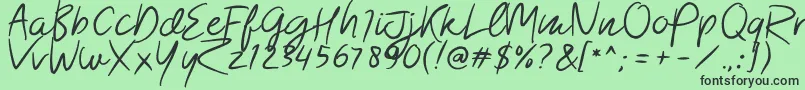 Morsal Font – Black Fonts on Green Background