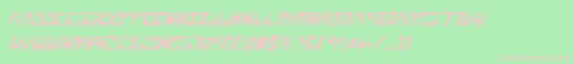 XenophobiaCondital Font – Pink Fonts on Green Background