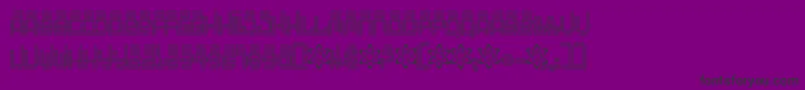 Oddessey6000 Font – Black Fonts on Purple Background