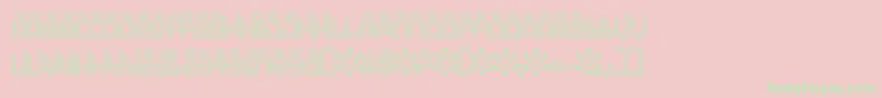 Oddessey6000 Font – Green Fonts on Pink Background