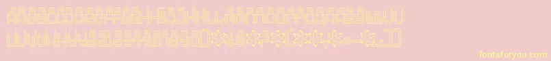 Oddessey6000 Font – Yellow Fonts on Pink Background