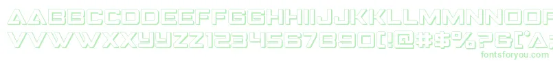 Strikefighter3D Font – Green Fonts on White Background
