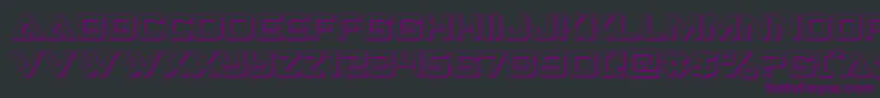Strikefighter3D Font – Purple Fonts on Black Background