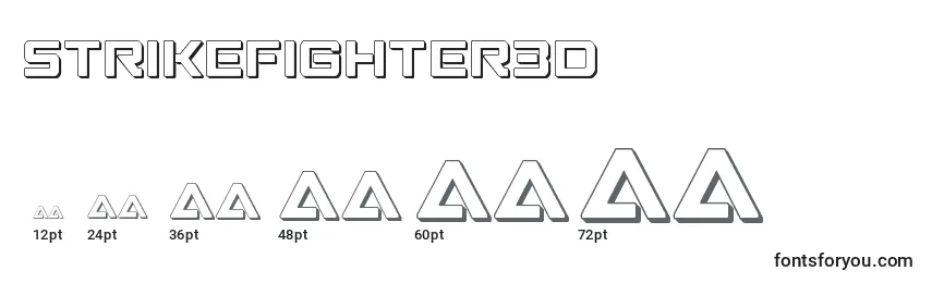 Размеры шрифта Strikefighter3D