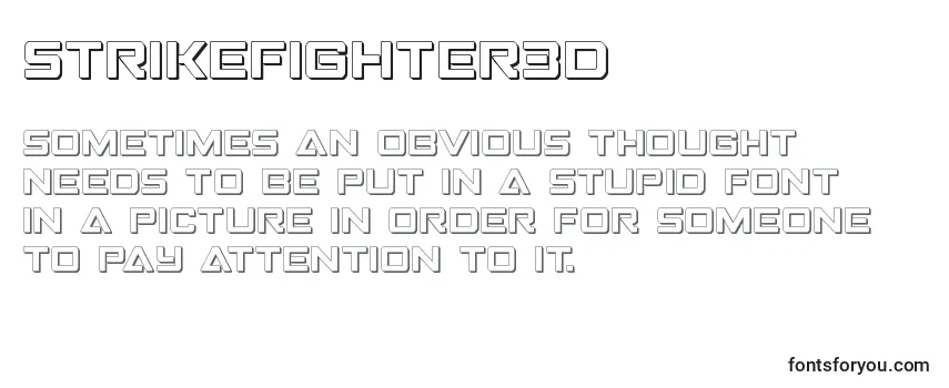 Strikefighter3D -fontin tarkastelu