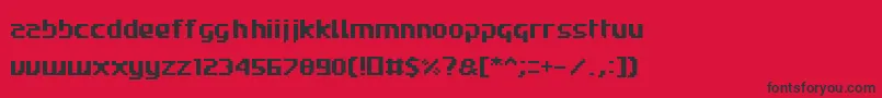 Roadwc98 Font – Black Fonts on Red Background