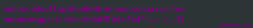 Шрифт Roadwc98 – фиолетовые шрифты на чёрном фоне