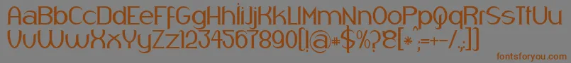 Respingo Font – Brown Fonts on Gray Background