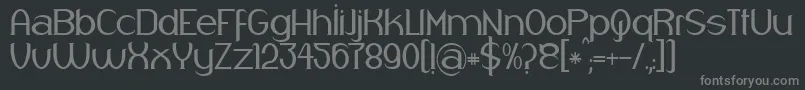 Respingo Font – Gray Fonts on Black Background