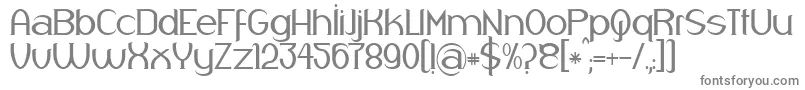 フォントRespingo – 白い背景に灰色の文字