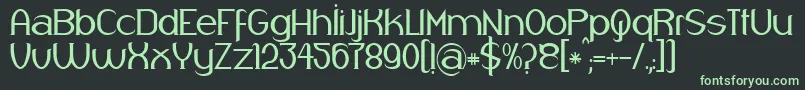 Respingo Font – Green Fonts on Black Background