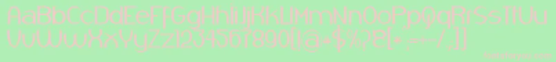 Respingo Font – Pink Fonts on Green Background