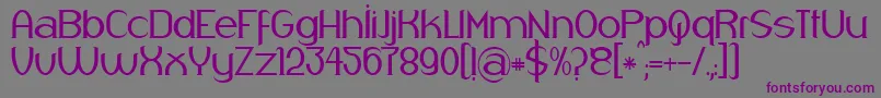 Respingo Font – Purple Fonts on Gray Background