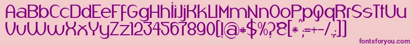 Respingo Font – Purple Fonts on Pink Background