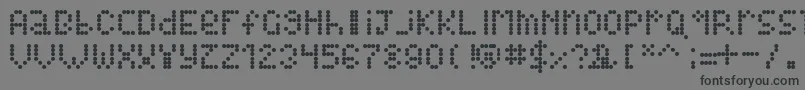 Alienss Font – Black Fonts on Gray Background