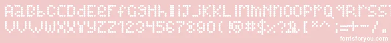 Alienss Font – White Fonts on Pink Background