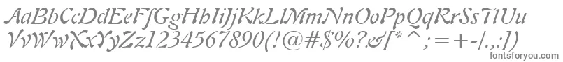 Шрифт Freeform721ItalicBt – серые шрифты