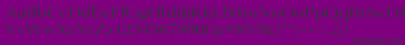 KeplerstdExtdisp-Schriftart – Schwarze Schriften auf violettem Hintergrund
