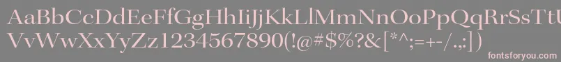 KeplerstdExtdisp Font – Pink Fonts on Gray Background