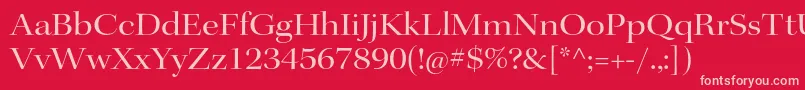 KeplerstdExtdisp-Schriftart – Rosa Schriften auf rotem Hintergrund