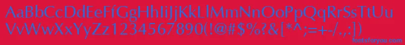 AgoptimacyrRoman Font – Blue Fonts on Red Background