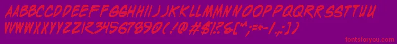 More about WyldStallynsBold Font WyldStallynsBold Font – Red Fonts on Purple Background