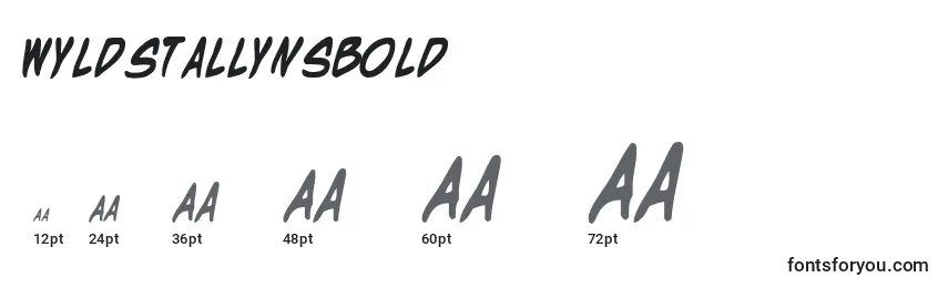 Размеры шрифта WyldStallynsBold