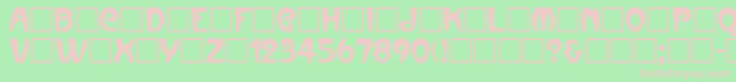 Parismetro Font – Pink Fonts on Green Background