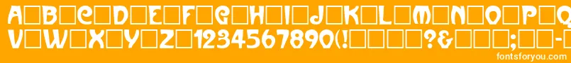 Parismetro Font – White Fonts on Orange Background