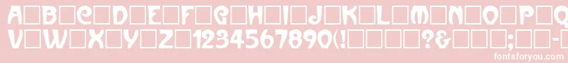 Parismetro Font – White Fonts on Pink Background