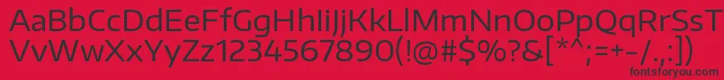 EncodesanswideRegular Font – Black Fonts on Red Background