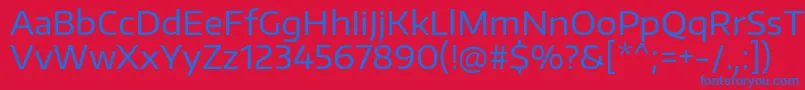 EncodesanswideRegular Font – Blue Fonts on Red Background