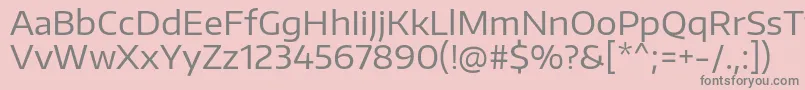 EncodesanswideRegular Font – Gray Fonts on Pink Background