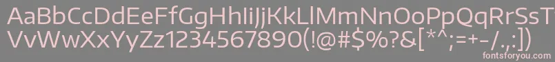 EncodesanswideRegular Font – Pink Fonts on Gray Background