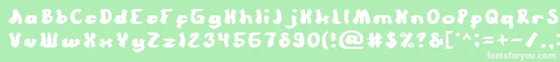 More about CartoonBold Font CartoonBold Font – White Fonts on Green Background