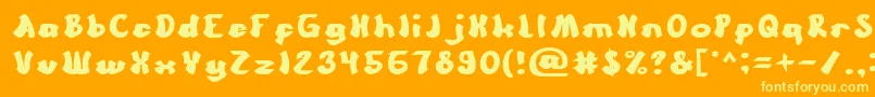 Más sobre la fuente CartoonBold fuente CartoonBold – Fuentes Amarillas Sobre Fondo Naranja