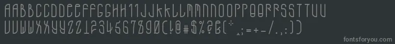 ADMono-Schriftart – Graue Schriften auf schwarzem Hintergrund