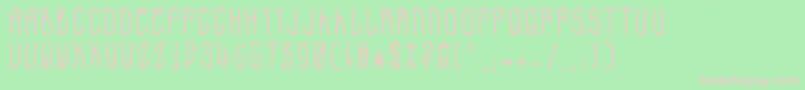 ADMono Font – Pink Fonts on Green Background