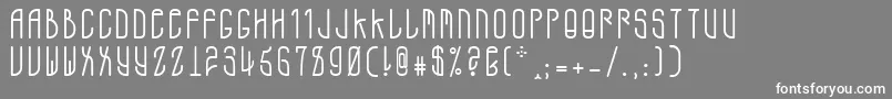 フォントADMono – 灰色の背景に白い文字