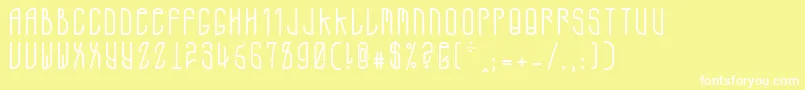 ADMono Font – White Fonts on Yellow Background