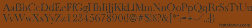 BaskeroldantiqueRegular Font – Black Fonts on Brown Background