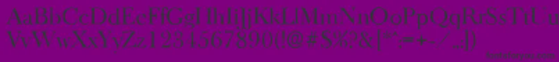 BaskeroldantiqueRegular Font – Black Fonts on Purple Background