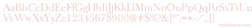 BaskeroldantiqueRegular Font – Pink Fonts on White Background