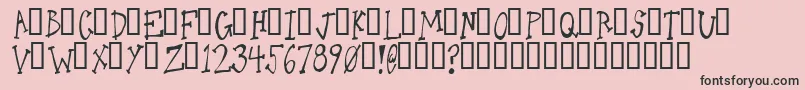 Oneld Font – Black Fonts on Pink Background