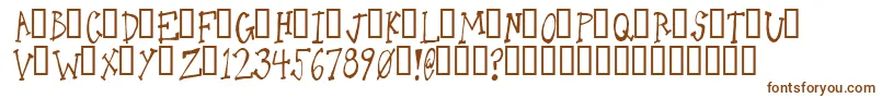 Шрифт Oneld – коричневые шрифты