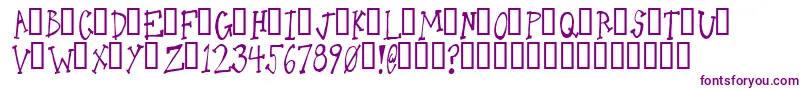 Oneld Font – Purple Fonts on White Background