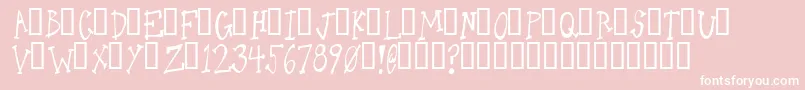 Oneld Font – White Fonts on Pink Background